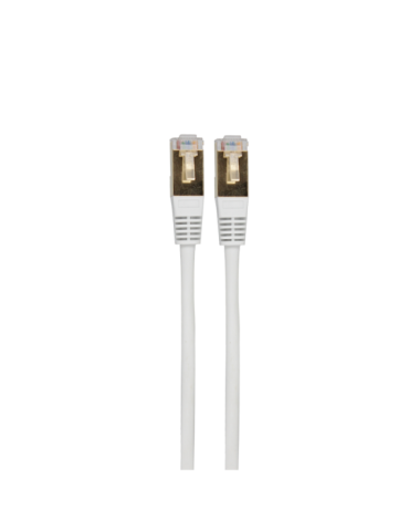 Câble réseau/ethernet RJ45 LAN mâle/mâle Cat5e Gold blanc avec blindage FTP 0,5 mètre - SEDEA - 913025
