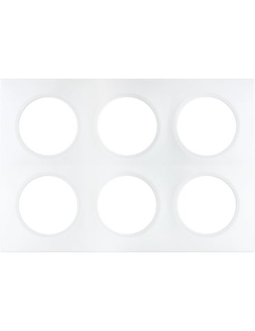 SQUARE PLAQUE BLC 2x3P