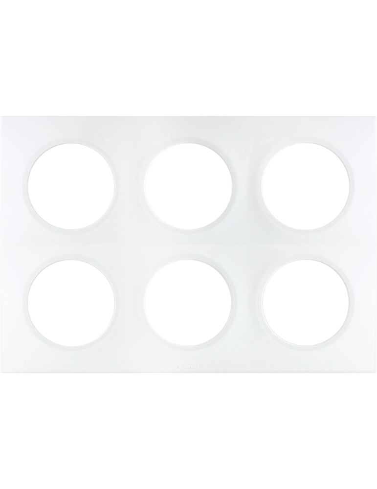 SQUARE PLAQUE BLC 2x3P