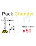 SQUARE LOT 50 PLAQ BLC 1P "TOP CHANTIER"