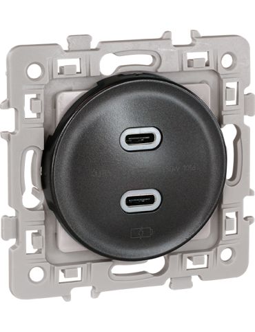 SQUARE chargeur dble USB C 5,5V VULCAIN