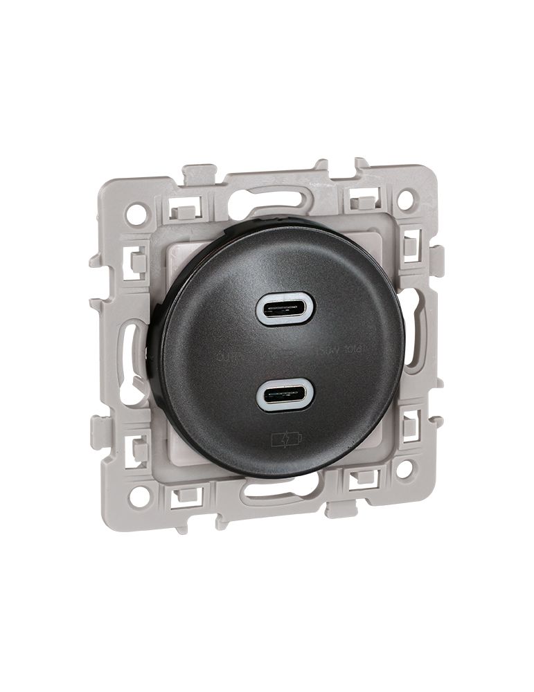 SQUARE chargeur dble USB C 5,5V VULCAIN