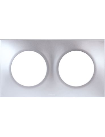 SQUARE PLAQ SILVER 2P entr.71mm