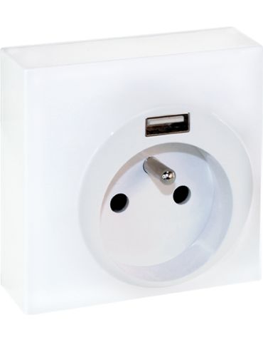 DUNE 2P+T + USB A BLANC