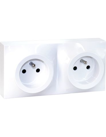 DUNE double PC 2P+T PRECABLEE BLANC