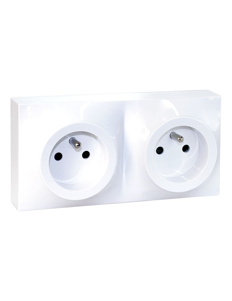 DUNE double PC 2P+T PRECABLEE BLANC