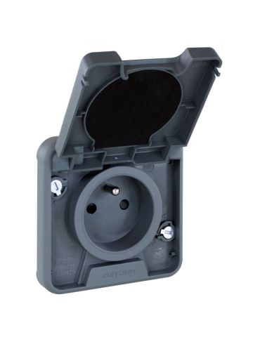 OXXO PC 2P+T compos GRIS IP55