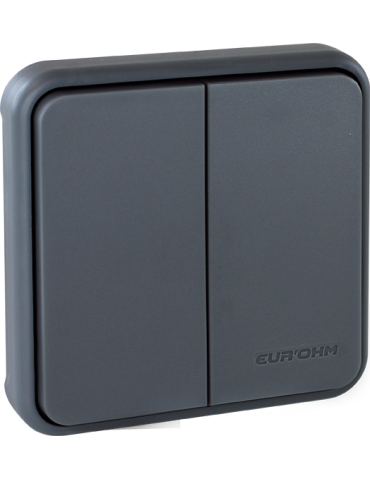 OXXO dble BP compos GRIS IP55