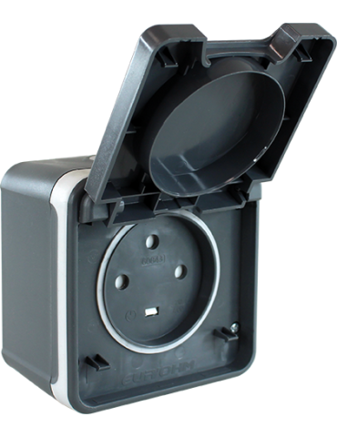 OXXO PC 20A 3P+T GRIS SAILLIE IP55