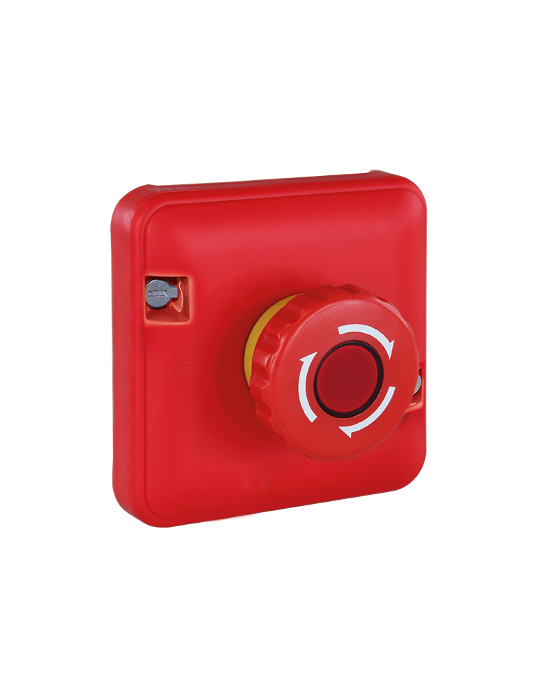 OXXO Arret d'urgence 1/4 tour compos JAUNE/ROUGE IP55