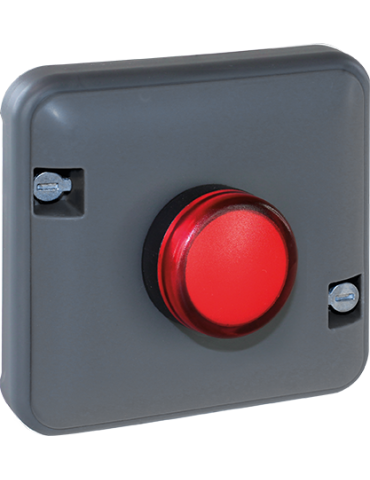 OXXO Voyant rouge compos GRIS IP55