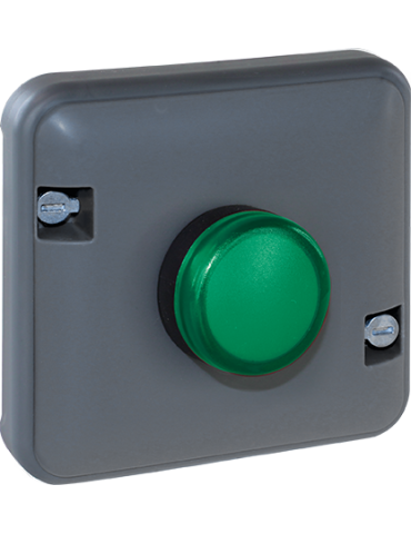 OXXO Voyant vert compos GRIS IP55