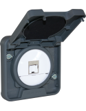 OXXO Prise RJ45 cat 6 compos GRIS IP55