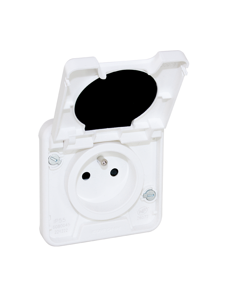 OXXO PC 2P+T compos BLANC IP55