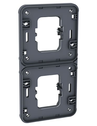 OXXO Support double V GRIS ENCASTRE