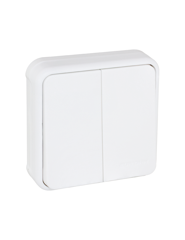 OXXO dble VV BLANC ENCASTRE IP55